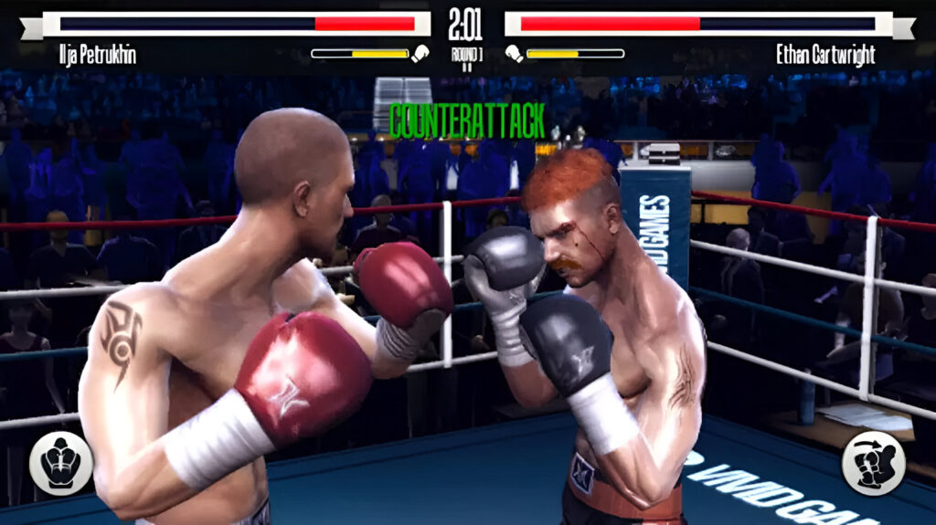 Zrzut ekranu z Real Boxing